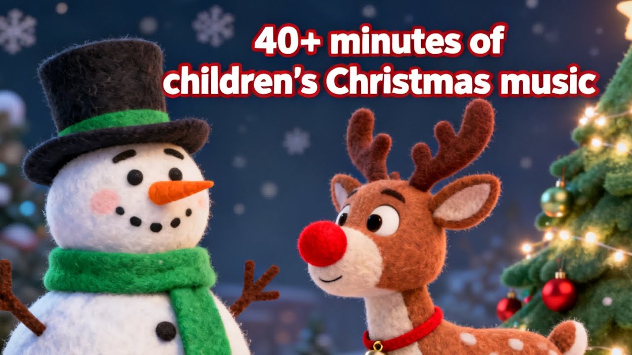 🎅 40+ Minutes of Christmas Songs for Kids! 🎄 Children's Holiday Music & Carols Compilation