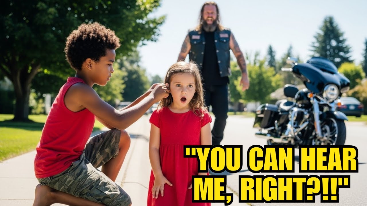 Biker’s Daughter Was Born Deaf Until a Homeless Boy Pulled Out Something Unbelievable