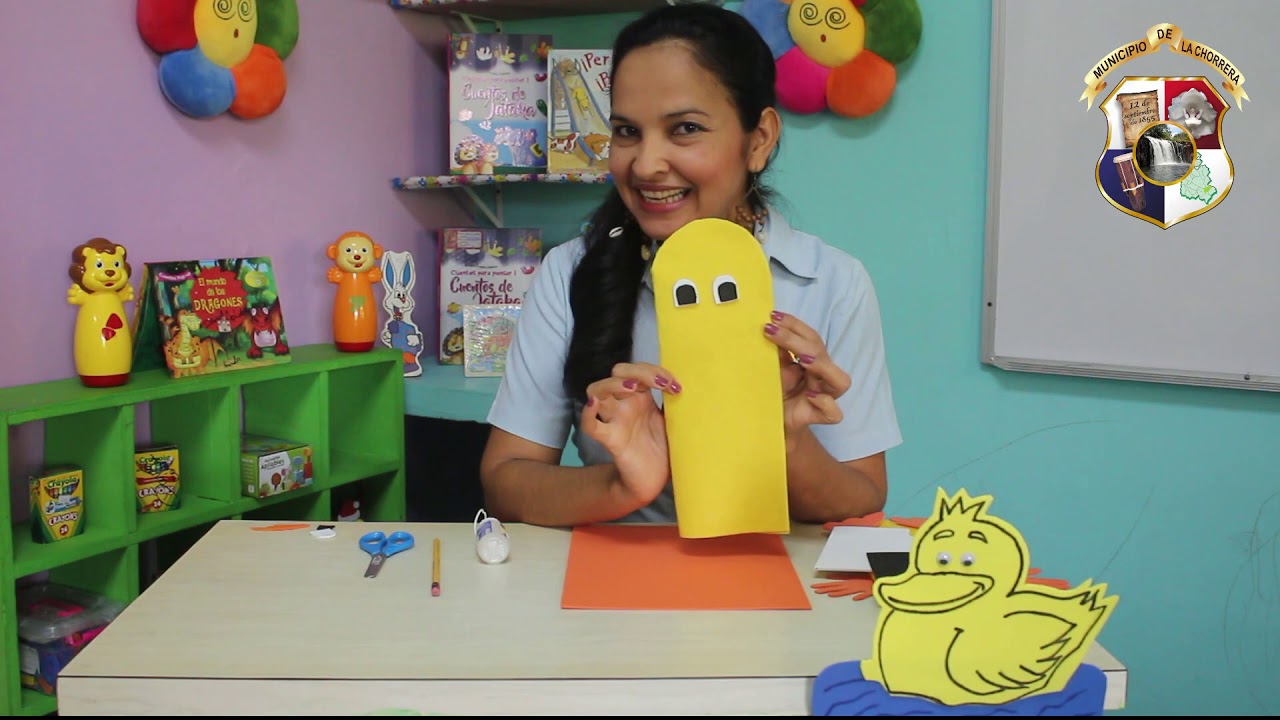 Tercer Taller  Virtual de Confección de Títeres "El Patito  Lucas".