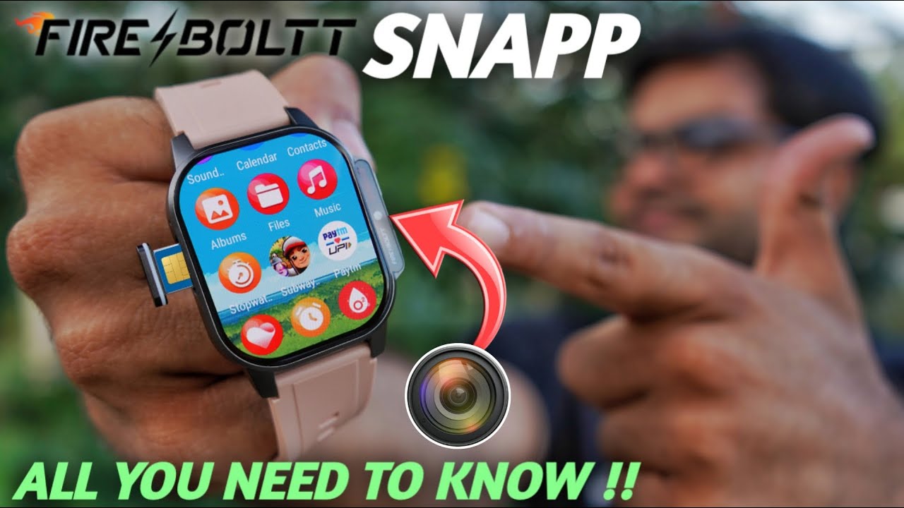 Fireboltt Snapp 4G Smartwatch with Selfie Camera 🔥🔥 All You Need to Know !!