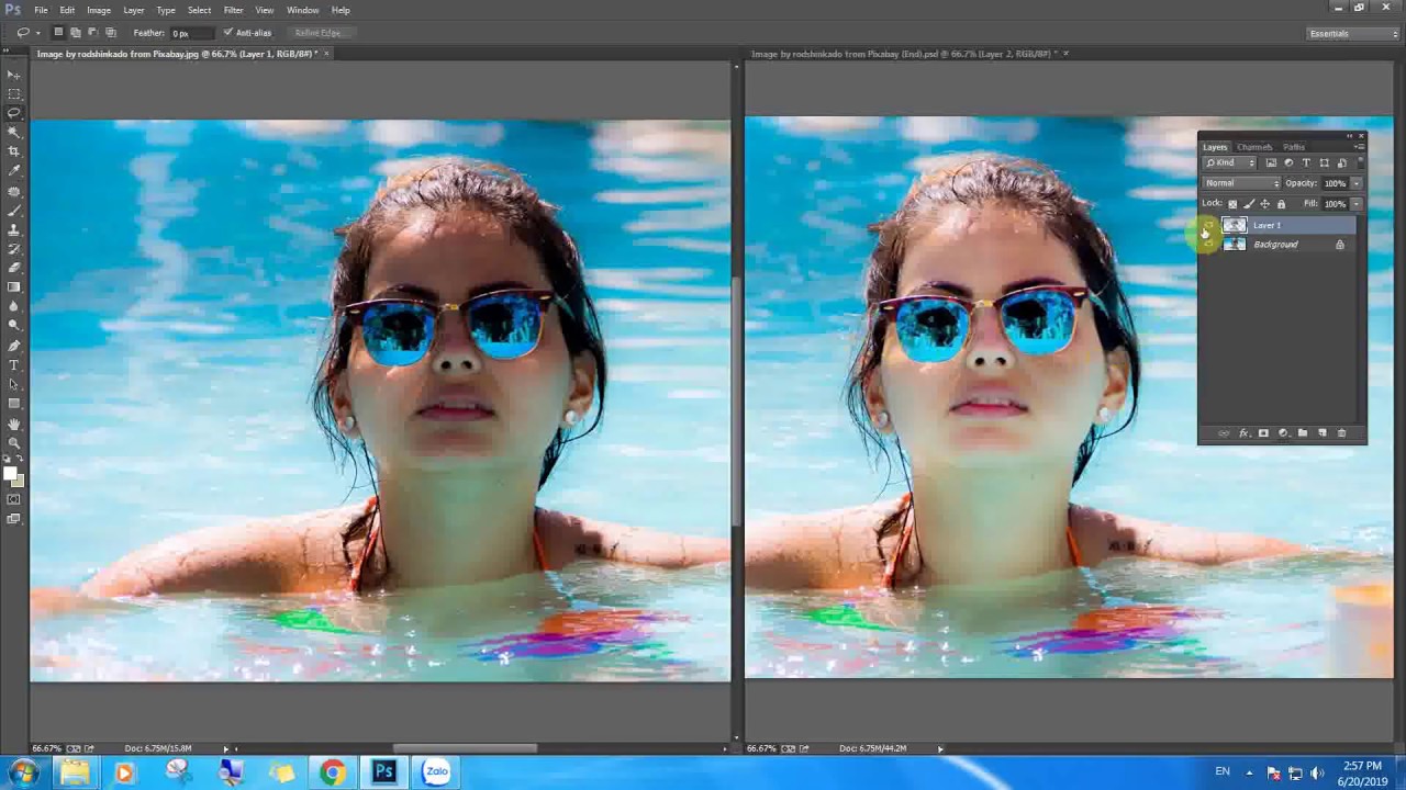 Học Photoshop - Cách khắc phục và xóa bóng tối khỏi khuôn mặt trong Photoshop