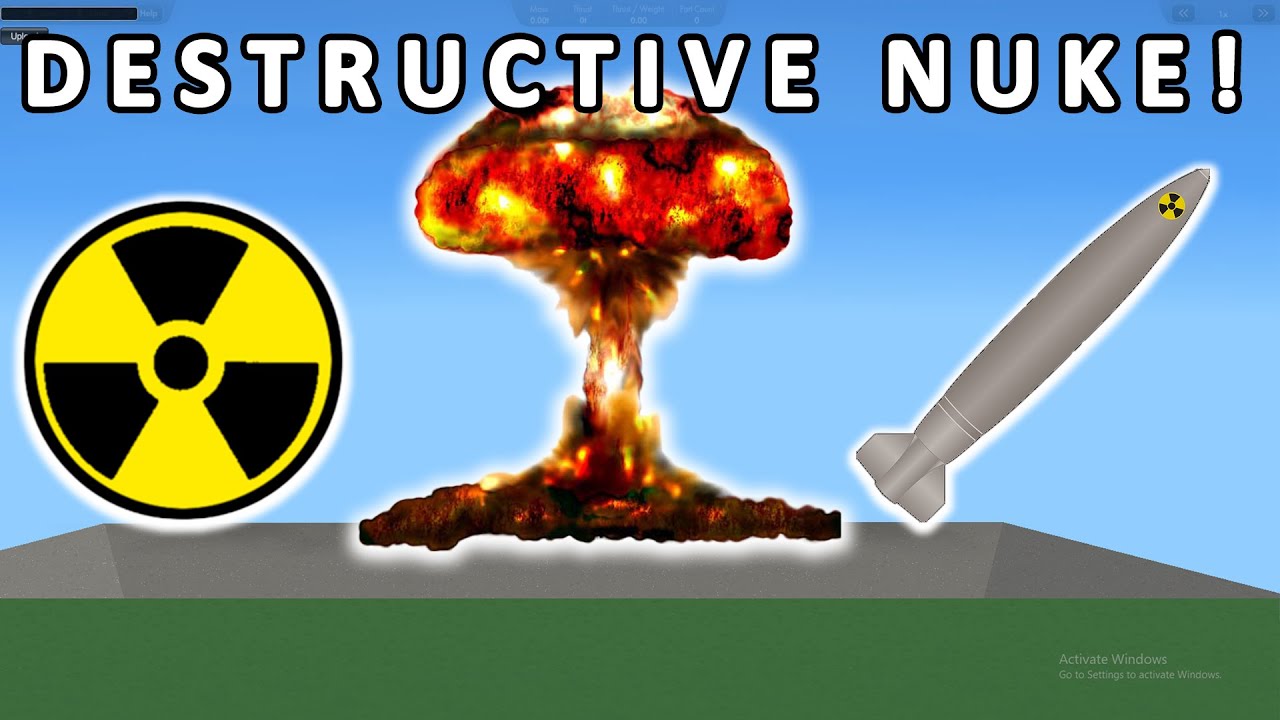 First WORKING NUKE Spaceflight Simulator - SFS