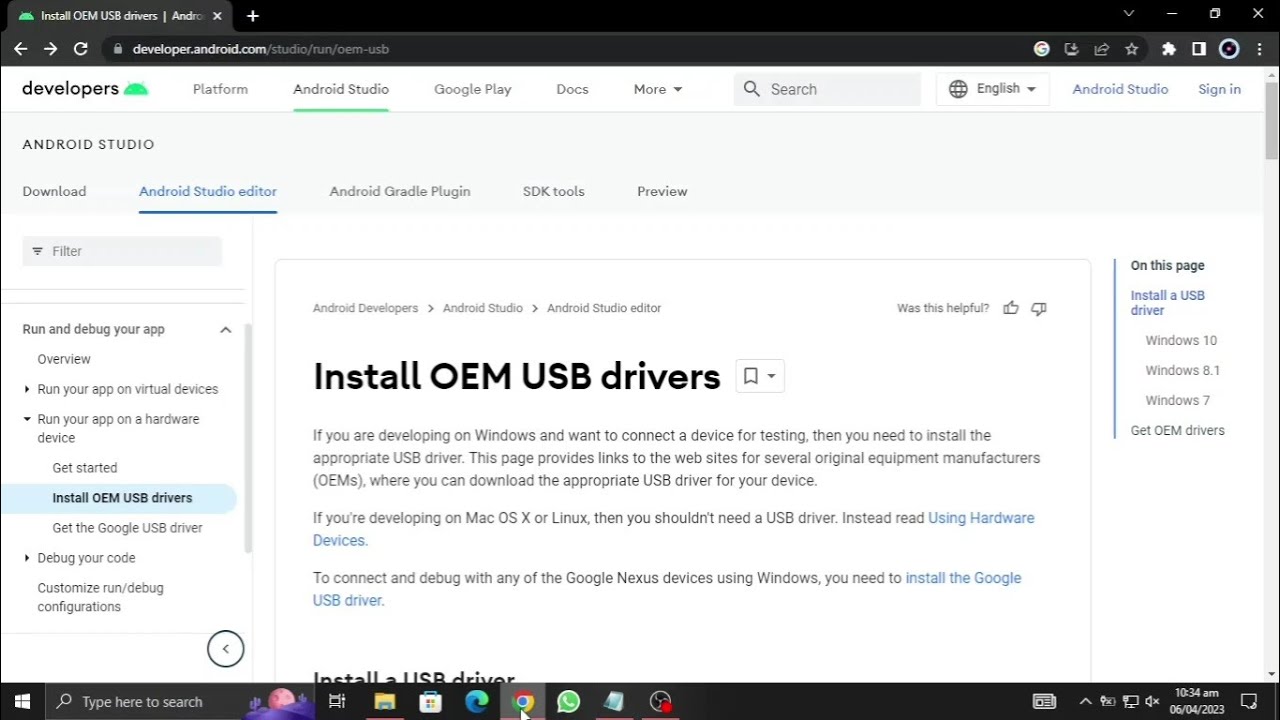 HOW TO DOWNLOAD AND INSTALL SAMSUNG OR ANY OTHER ANDROID DEVICE OEM USB DRIVERS FOR WINDOWS