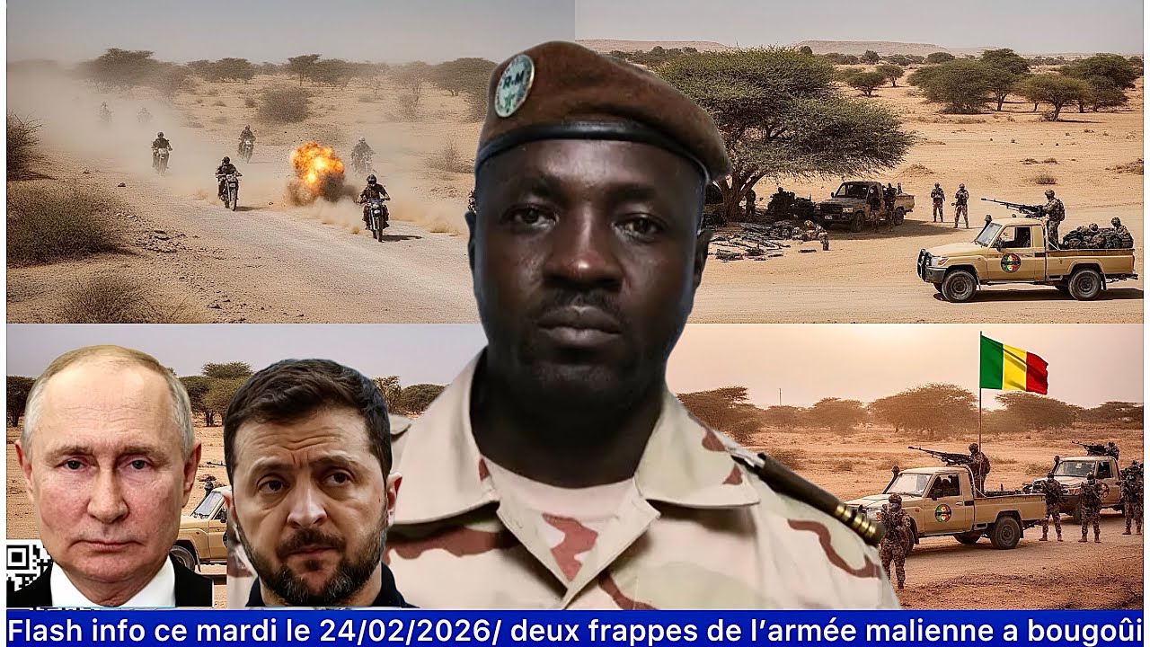 Flash info ce mardi le 24/02/2026/ deux frappes de l’armée malienne a bougoûi 