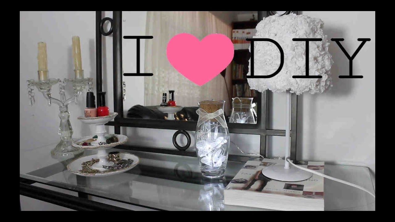 DIY 4 ideas para decorar tu habitación - DIY 4 ideas to decorate your bedroom (Subtitled)