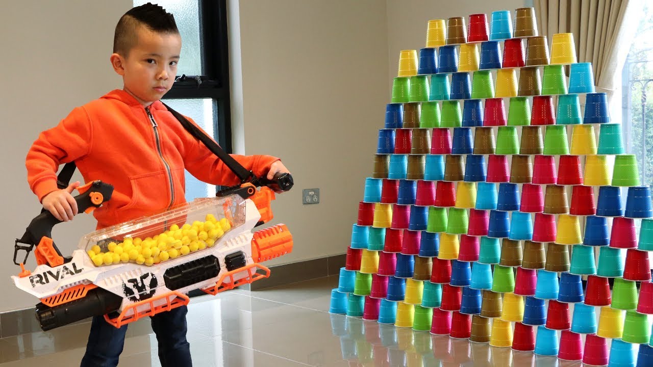 Biggest Automatic 200 Balls Blaster Test Fun With CKN