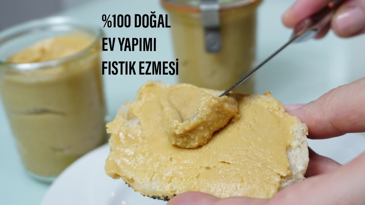 💯Doğal, sağlıklı ev yapımı fıstık ezmesi çocuklar bayılacak /  tatlı tarifleri / Figen Ararat
