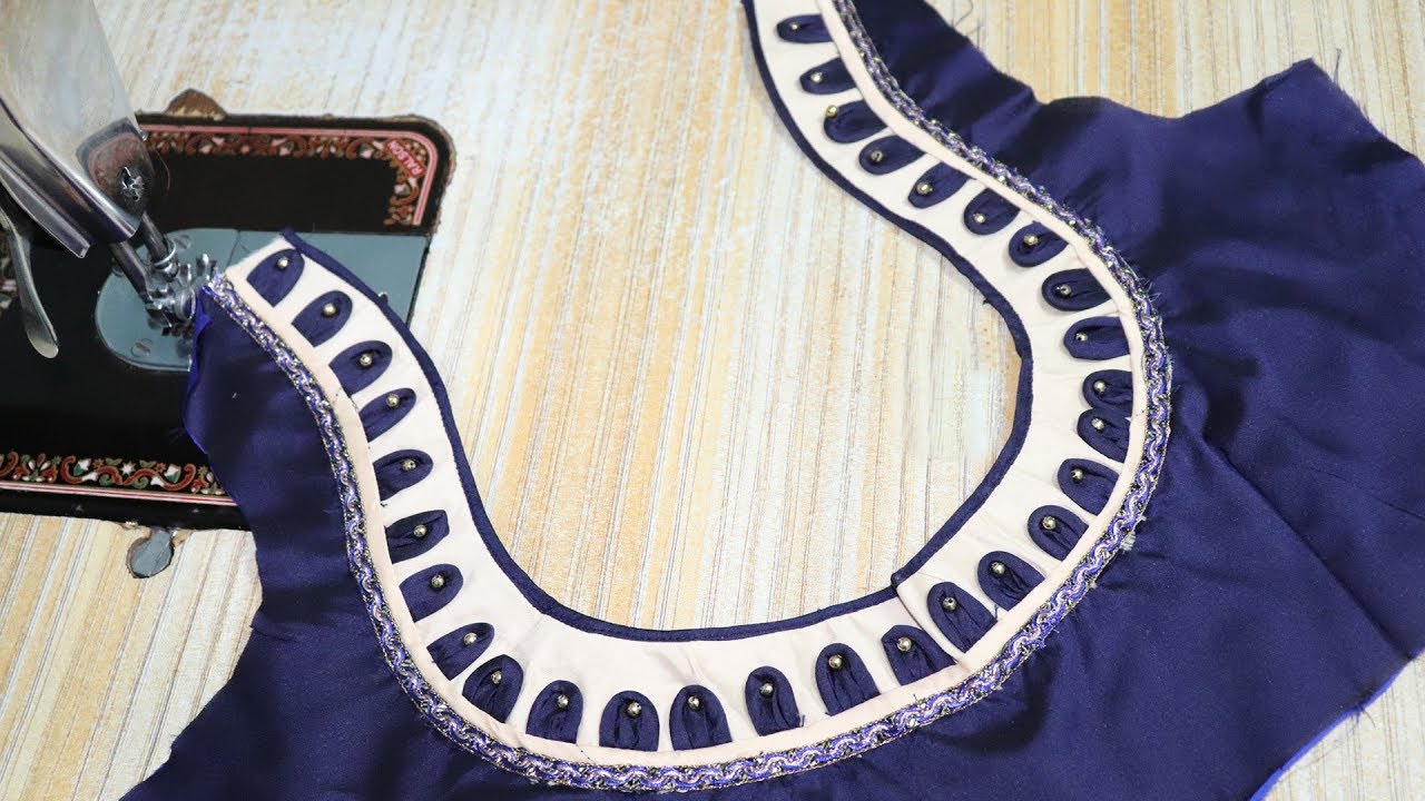 patch work blouse designs cutting and stitching 2018