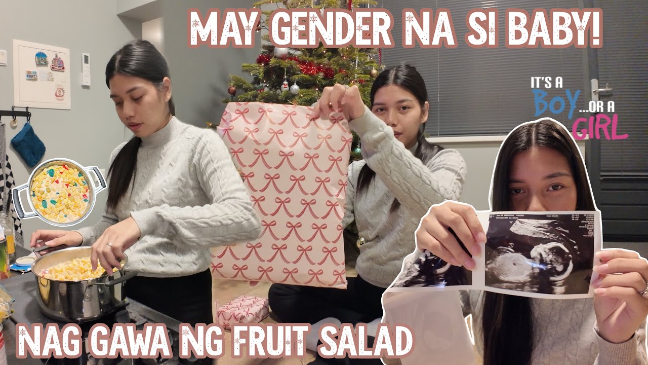 Nag gawa ako ng fruit salad! May gender na si baby! Wrapping gifts