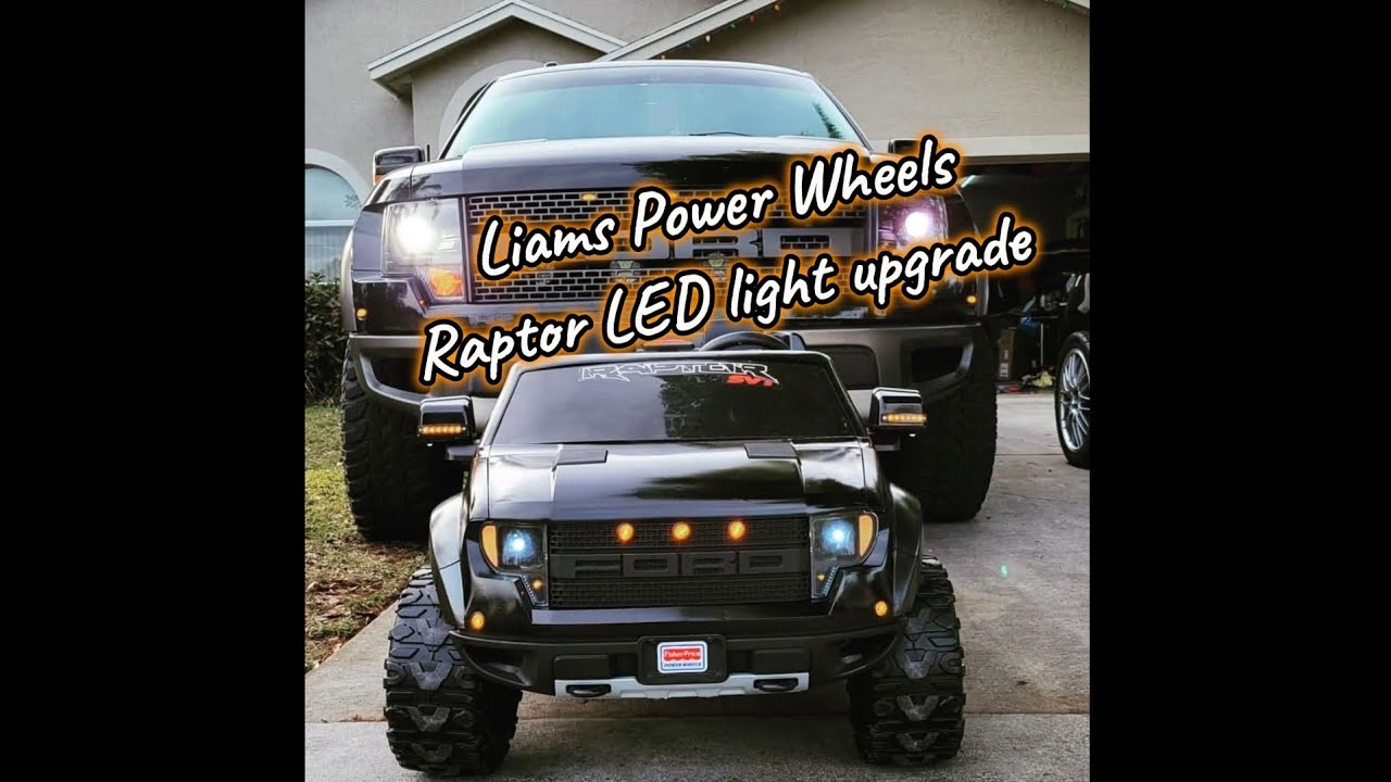 Модернизация подсветки Power Wheels Raptor с помощью светодиодов