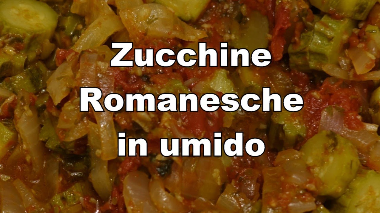 Zucchine Romanesche in umido. Un contorno originale, pieno di sapori mediterranei. Da provare!