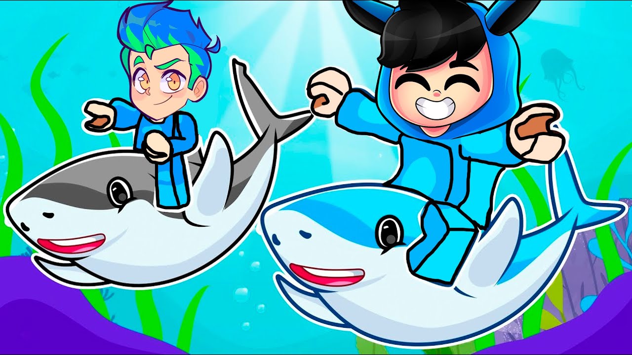 NOS CONVERTIMOS en UNA FAMILIA DE TIBURONES en Roblox con Carlos Infinito