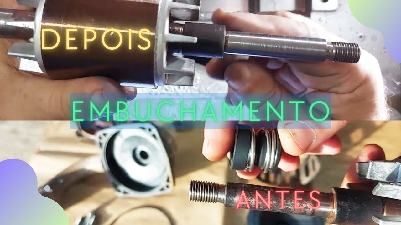 Como recuperar eixo de bomba d'água. Dicas sobre funcionamento de selo mecânico.