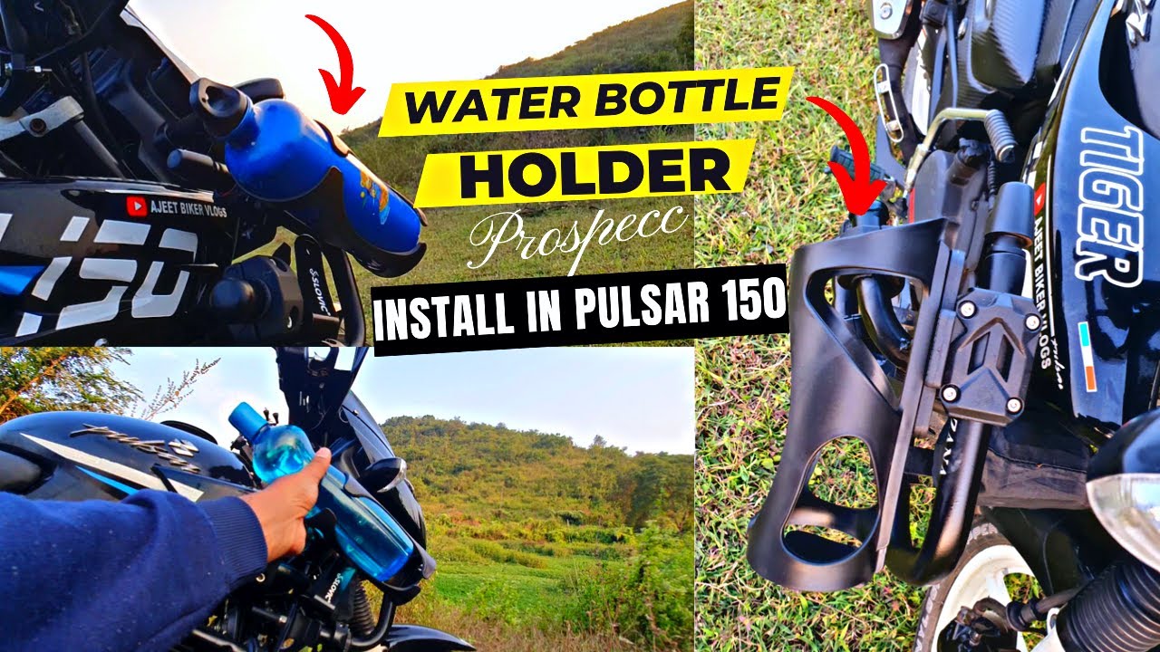 Water Bottle Holder Installed In Pulsar 150 | Universal For Every Bikes | ABV