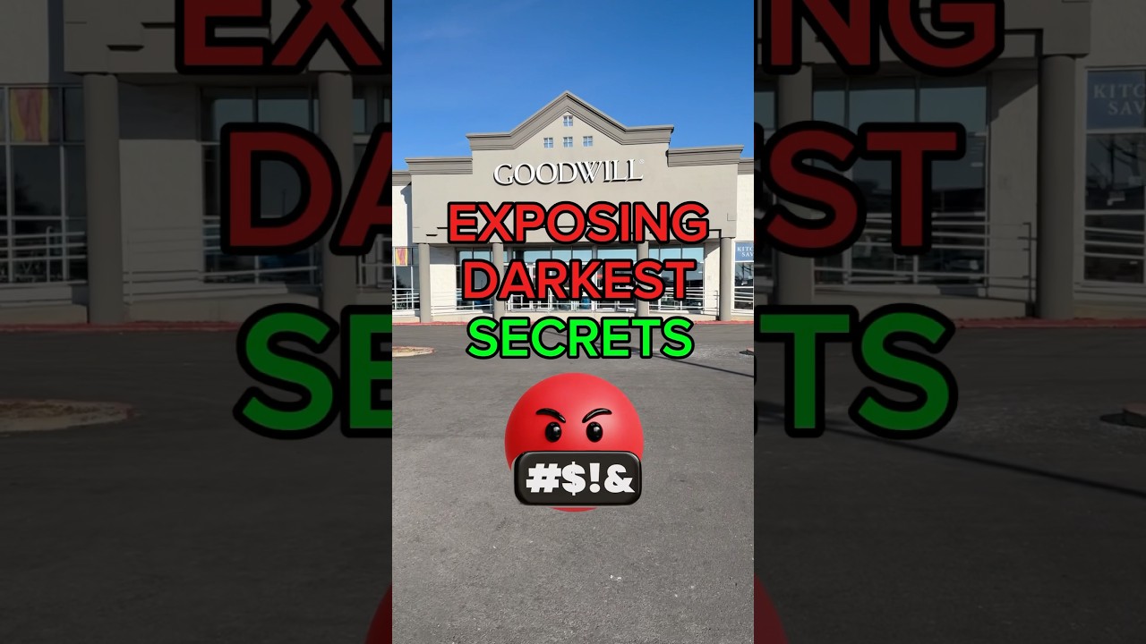 Goodwill thrift stores darkest secrets revealed! #thrifting #goodwill