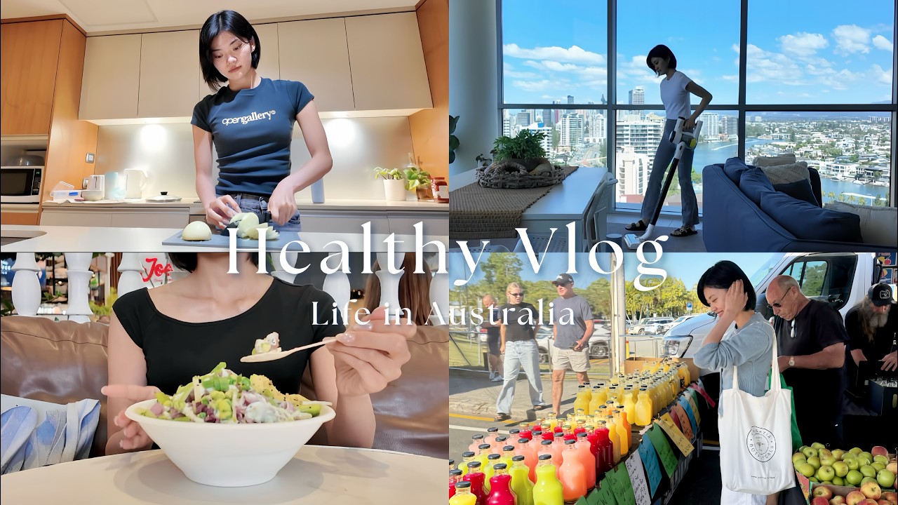 Видеоблог о здоровом питании🥣 Что я ем за день в Австралии | Программа тренировок в спортзале