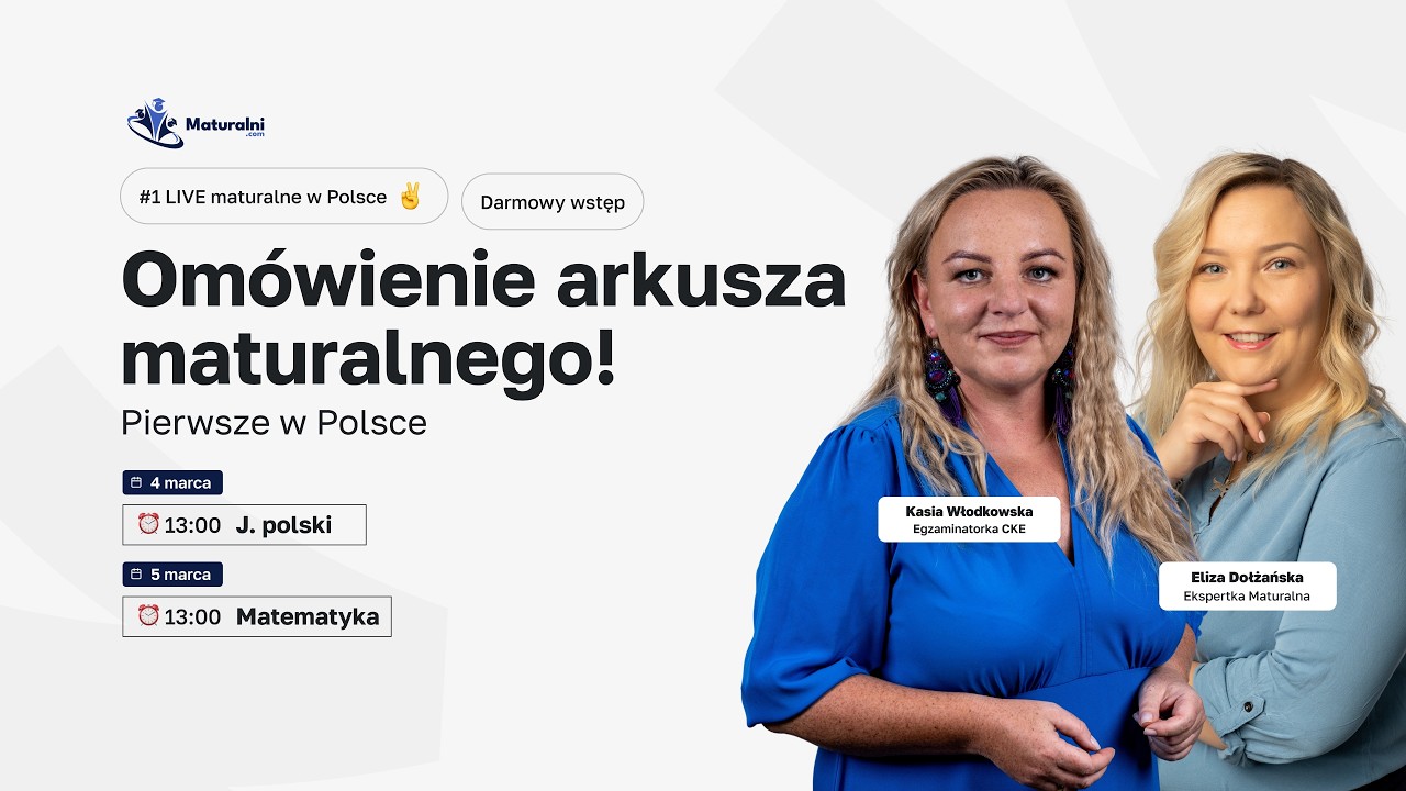 Pierwsze w Polsce om&oacute;wienie arkusza z polskiego!
