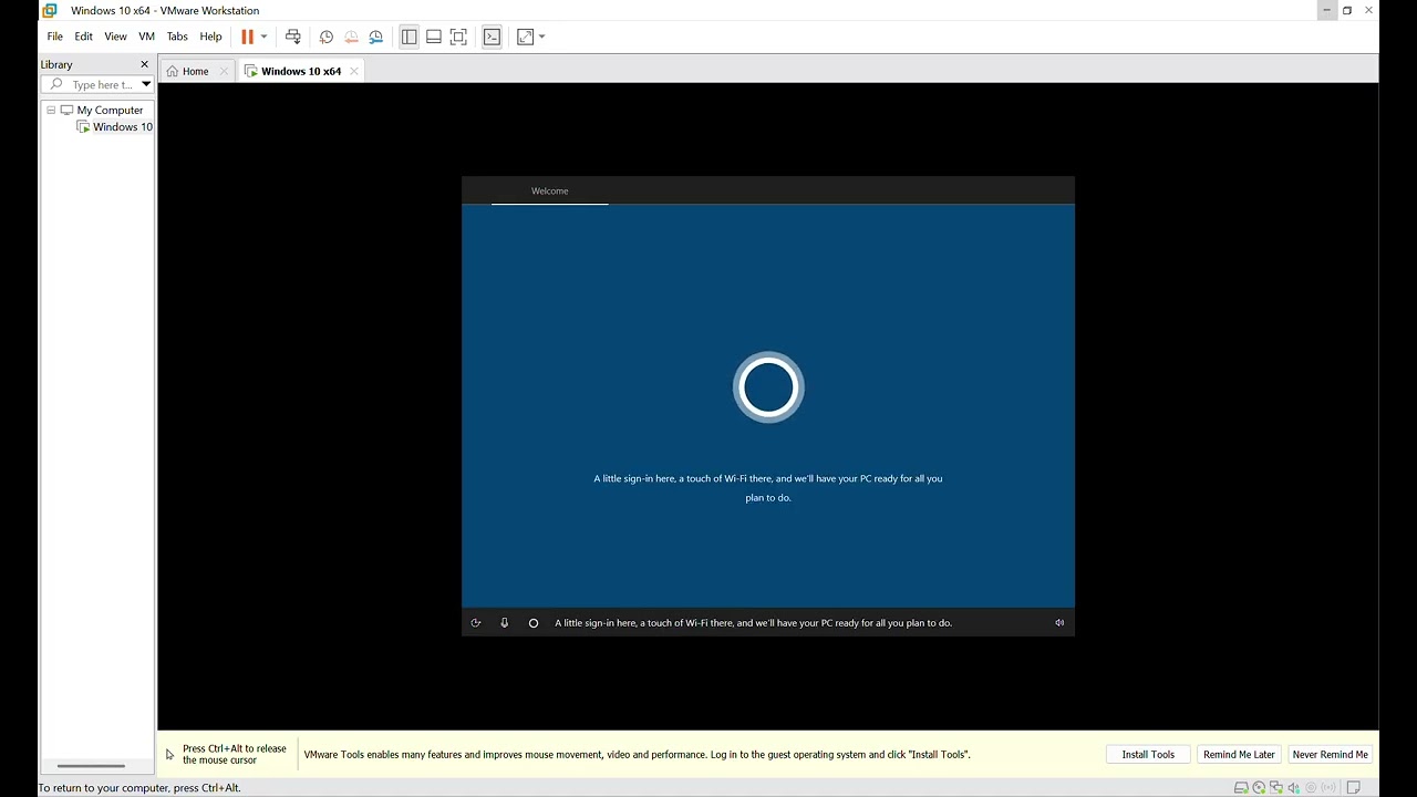 Cài đặt hệ điều hành Window 10 trên phần mềm máy ảo VMWare
