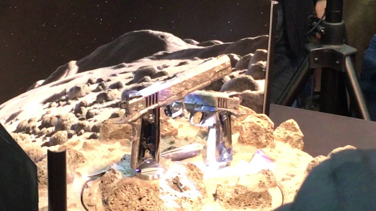 Cabot Guns meteorite pistols unveiling at NRA