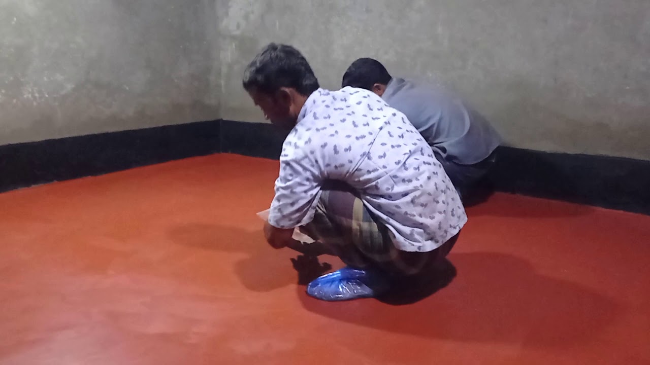 ঘড়ের ফ্লোর রং করার নিয়ম জানুন, মিস্তিরি মোকতার।