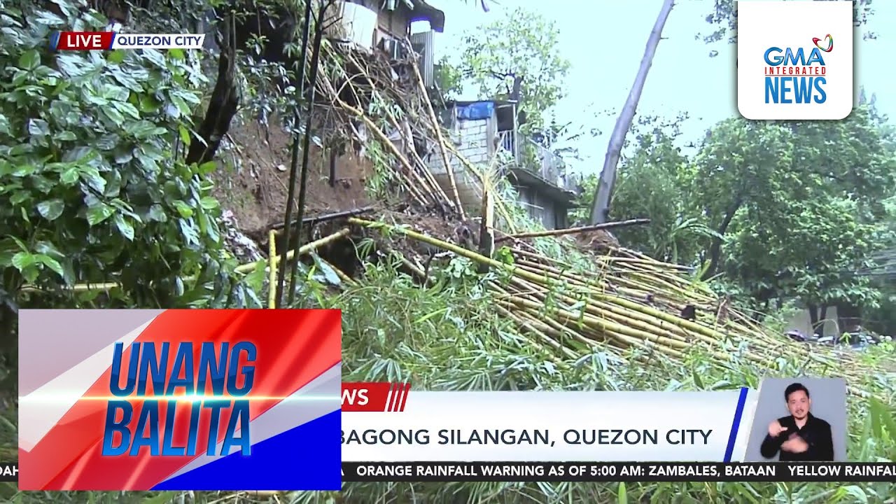 BREAKING NEWS – Landslide sa Bagong Silangan, Quezon City | Unang Balita