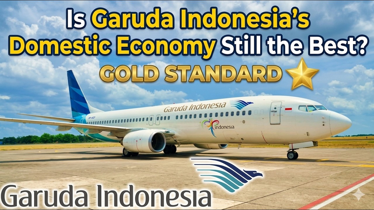 🇮🇩 Пятизвездочная авиакомпания Индонезии | Обзор эконом-класса Garuda Indonesia (Бали &mdash; Джакарта)