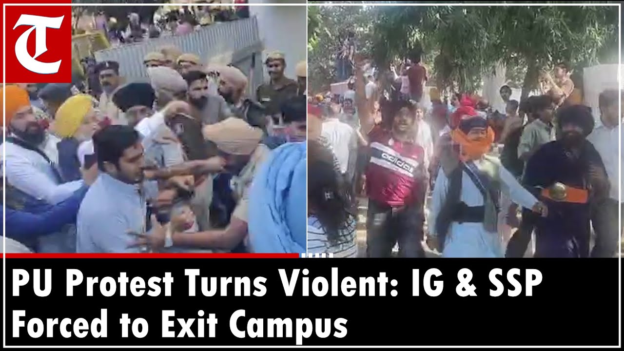 Chandigarh IG, SSP forced to leave campus as students' protest over Senate elections turn violent