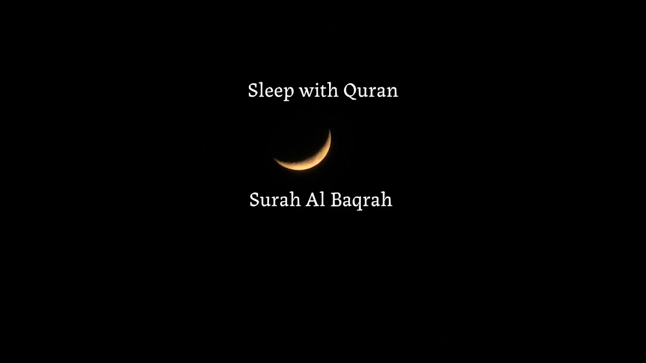 Sleep everyday with Quran .