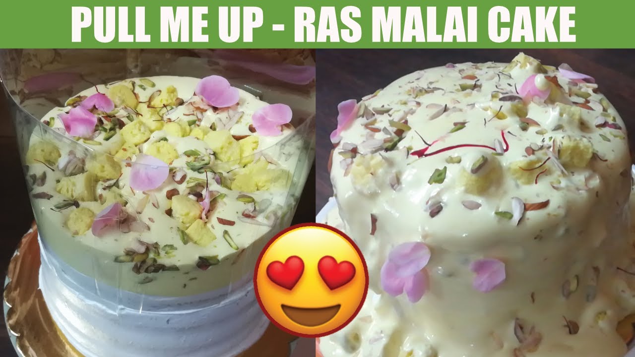 How to make pull me up cake at home - Ras Malai Pull me up cake recipe