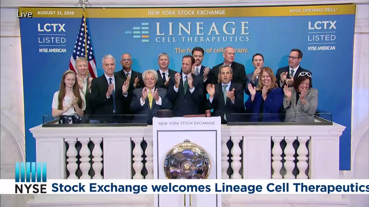 LINEAGE CELL THERAPEUTICS (NYSE AMERICAN: LCTX) RINGS THE OPENING BELL&reg;