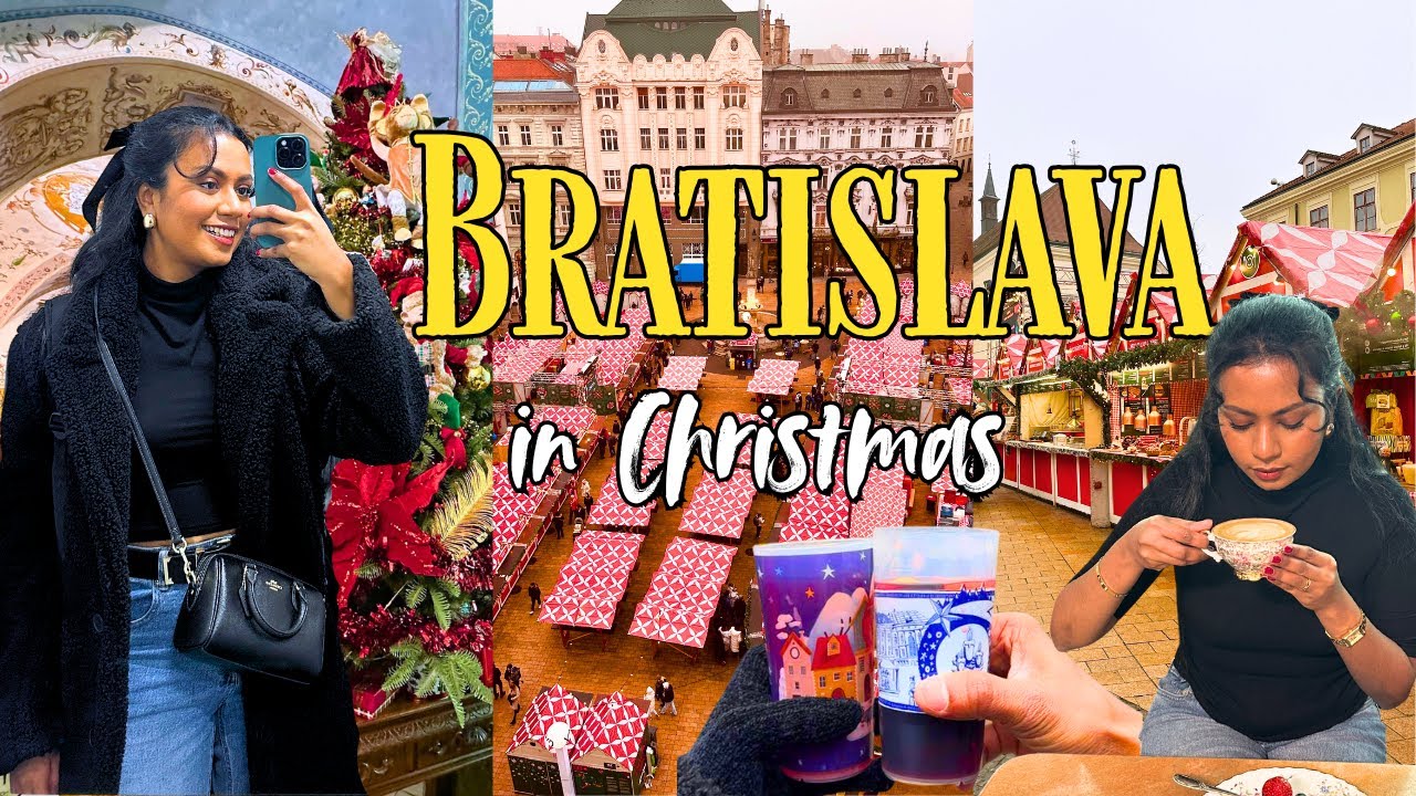 බ්‍රැටිස්ලාවා Christmas markets බලන්න යන්ද ? Bratislava in Christmas | Sinhala Vlog