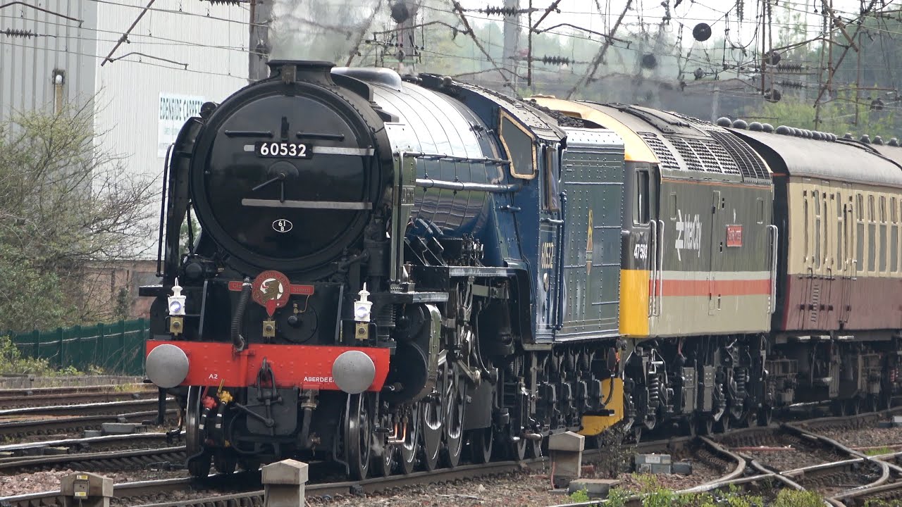 60532 Blue Peter takes Galloway Princess Round the Cumbrian Coast: Busy Day at Carlisle 26 Apr 25
