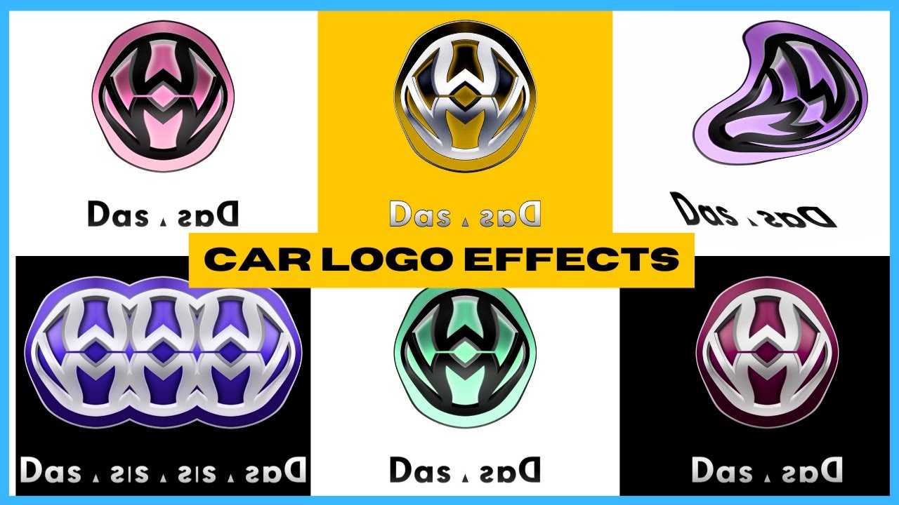 (PARODY) NEW & OLD VOLKSWAGEN DAS AUTO LOGO ANIMATION IN DIFFERENT EFFECTS -  CAR LOGO EDIT PART 40