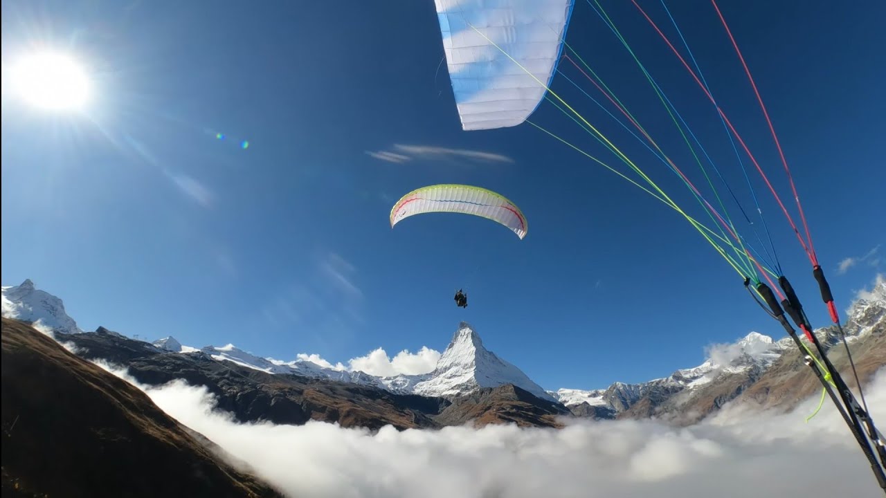 Paragliding Riffelberg - Zermatt mit Eiko 2 Supair 19m2