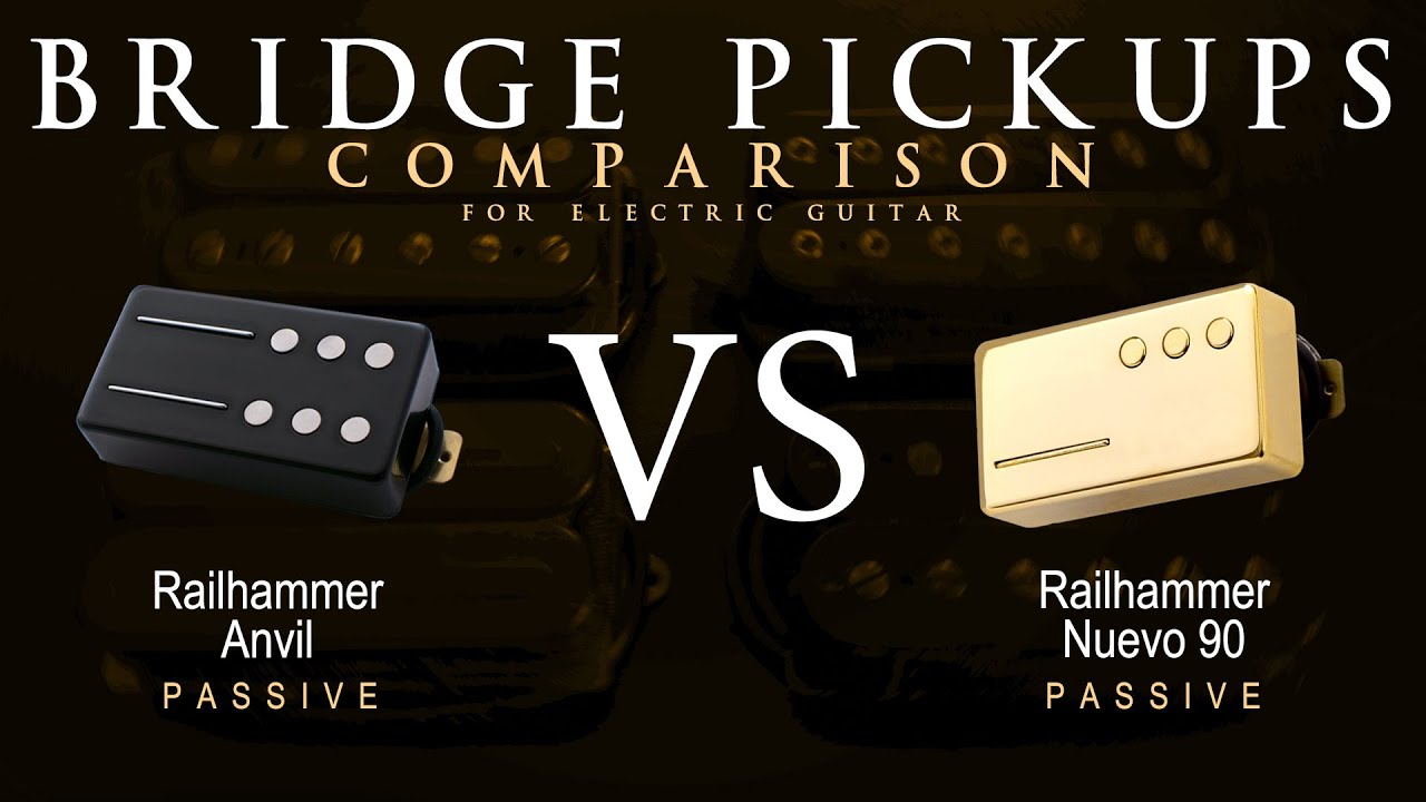 Railhammer ANVIL vs NUEVO 90 - Bridge Guitar Pickup Comparison Tone Demo