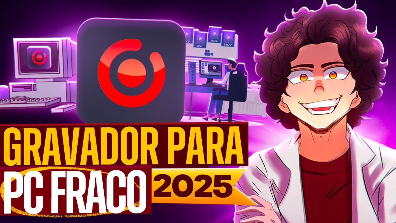 MELHOR GRAVADOR DE TELA PARA PC EM 2025! (PC Super Fraco, qualidade boa)