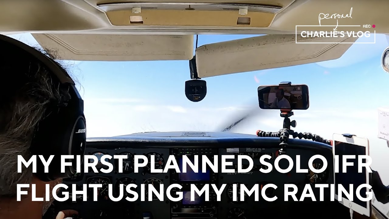 First solo instrument flight with IMC rating. Hand flying in hard IMC in a Cessna 182 inc mistakes