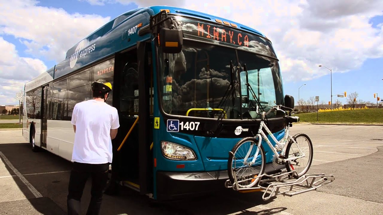 MiWay’s Bus Bike Rack Demonstration