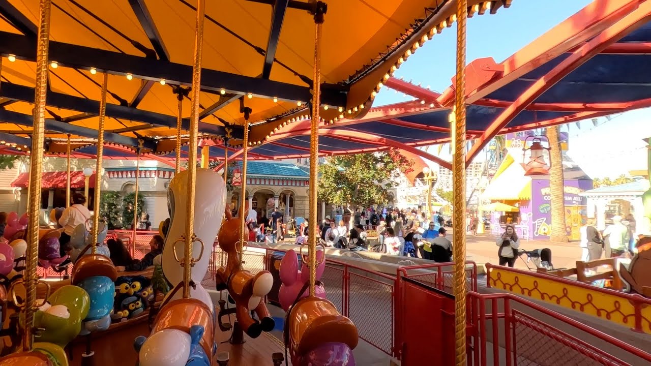Jessie's Critter Carousel | The Ride | 12/08/22 | DCA