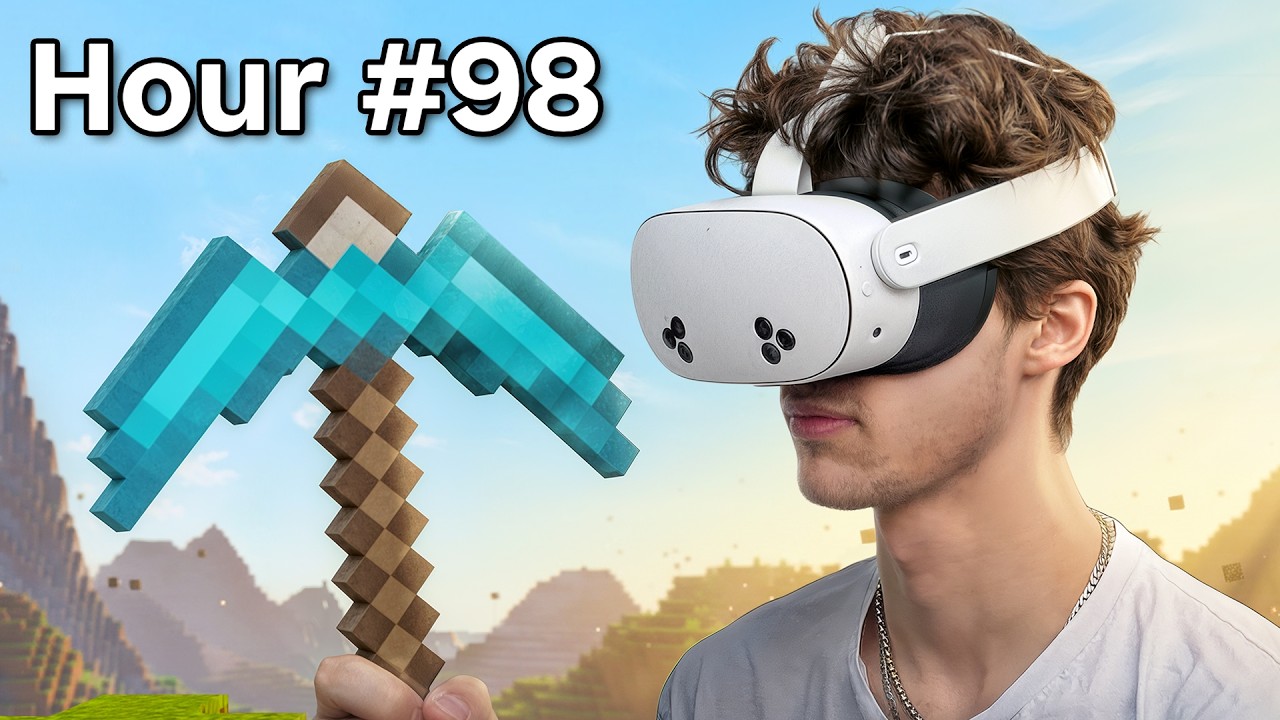 Я провёл 100 дней в VR Minecraft