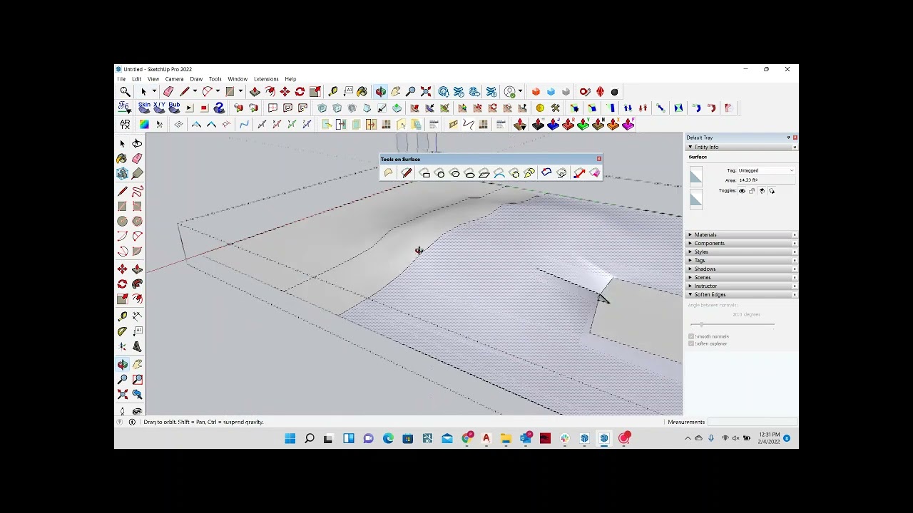 30 Tools On A Surface - Sketchup Tutorial