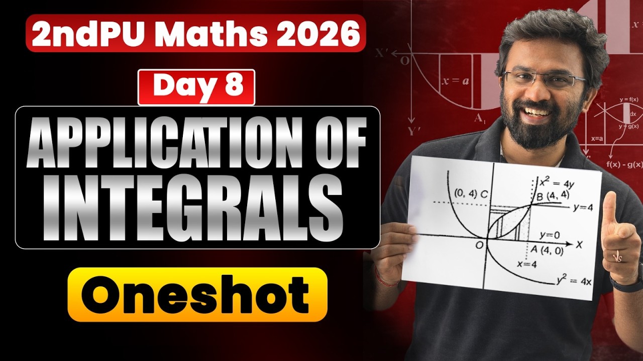 2ndPU Maths Exam 2026 | Application of Integrals