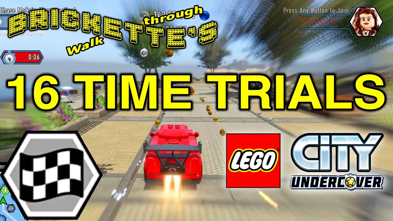 ВСЕ 16 гонок на время для 16 транспортных средств в LEGO City: Undercover