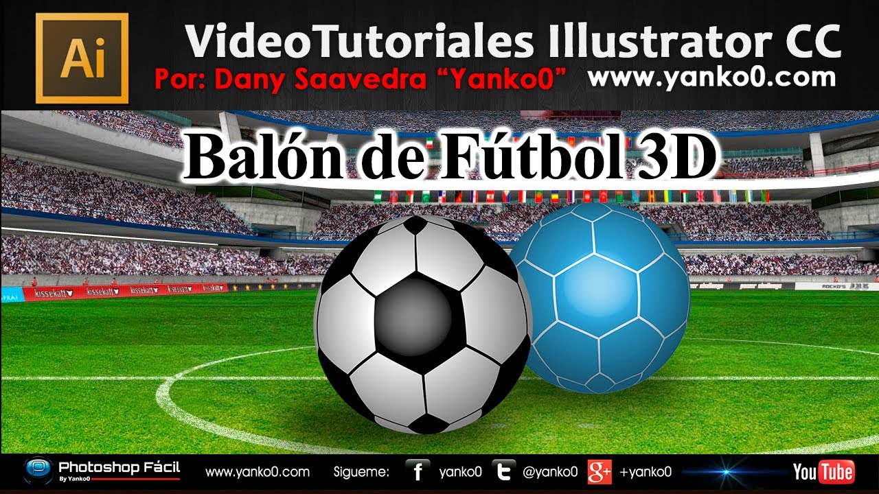 Balón de Fútbol 3D Illustrator Videotutorial by Yanko0