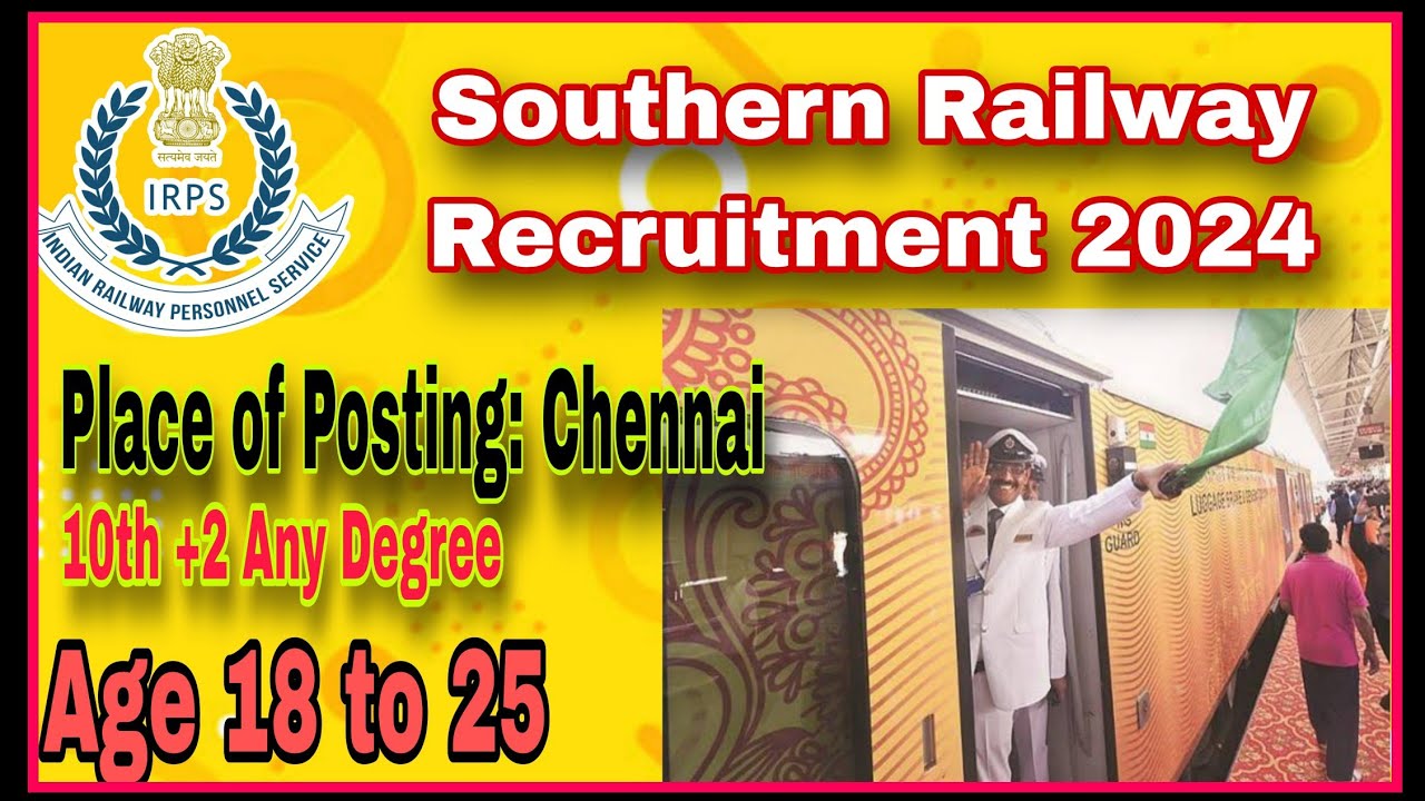 Southern Railway Recruitment 2024 |  Sports qouta | தமிழ்நாடு ரயில்வே துறை | Chennai post 👍