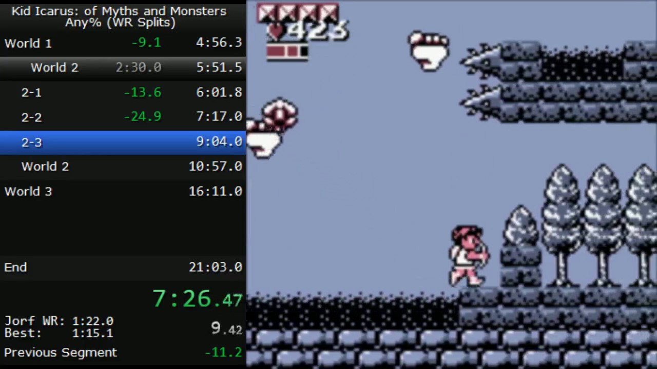 Kid Icarus: of Myths and Monsters (GB) Any% World Record in 19:39