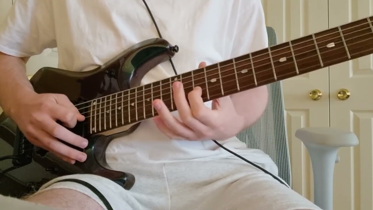 Footprints - Warning . Doom Metal Guitar playalong / Cover
