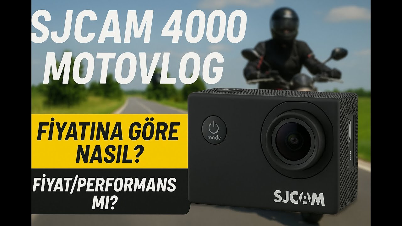 SJCAM SJ4000 Air 4K Wi-Fi Aksiyon Kamerası 2025 (motovlog tarzında)