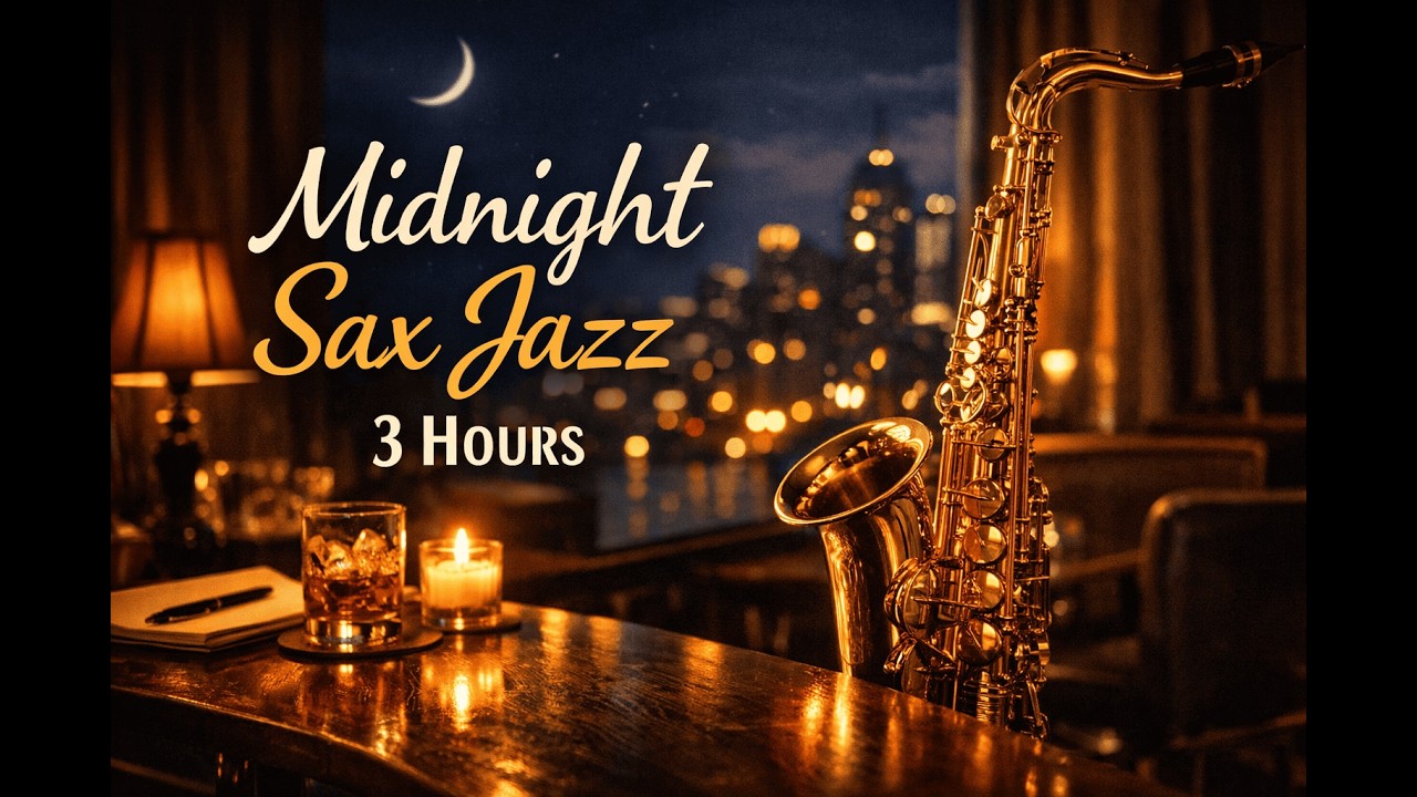 Late Night Sax Jazz 🌙 Smooth & Emotional Music for Sleep and Focus (3 Hours)