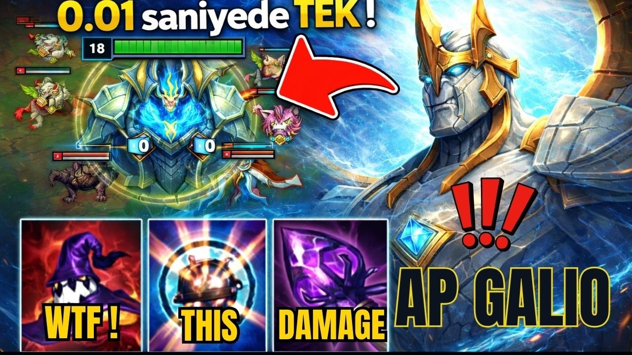 ЧЕЛЛЕНДЖЕР ЭЛО!! Враги умирают за 0,01 секунды!! Galio MID FULL AP Wild Rift
